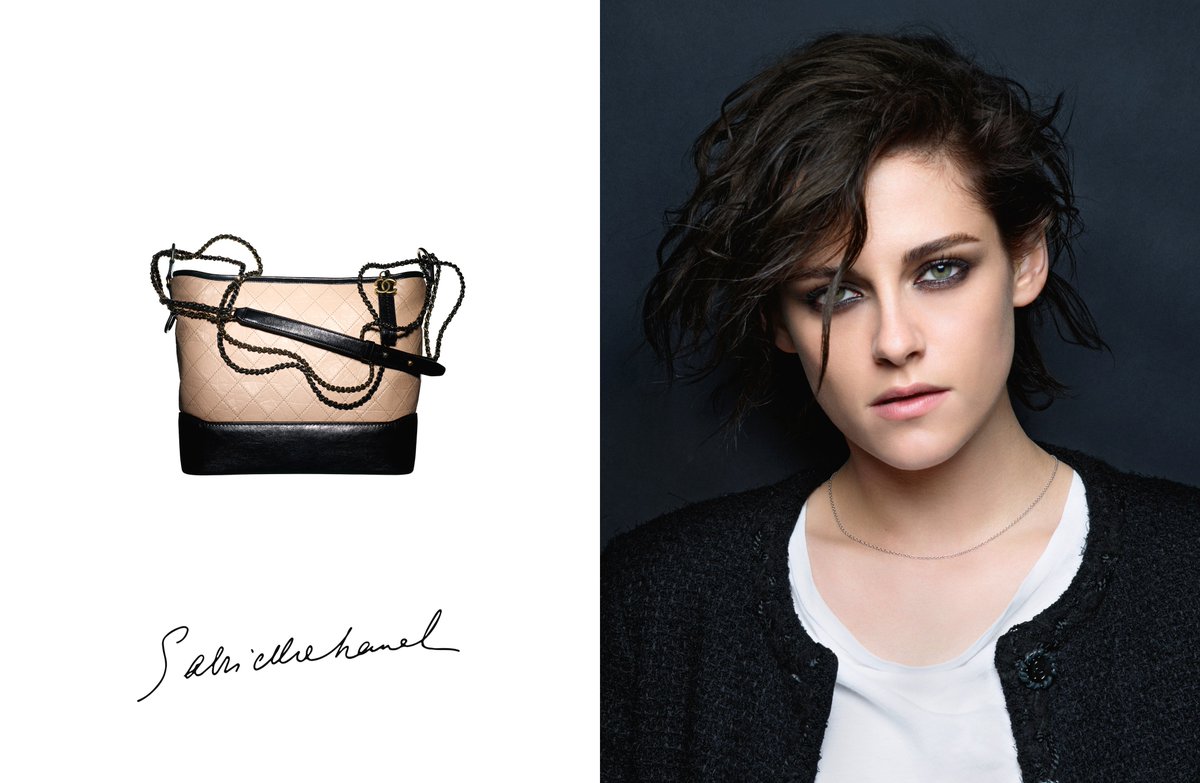 CHANEL on X: Kristen Stewart in #TheCHANELGABRIELLEbag campaign.  #GabrielleChanel See the handbags on    / X