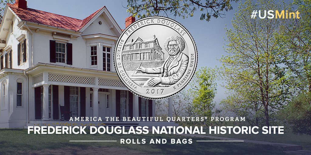 usmint's tweet photo. Just released—the second quarter issued in 2017—the Frederick Douglass National Historic Site. https://t.co/GXesEbLBQE #ATBQuarters https://t.co/KQJ2hTEYhM