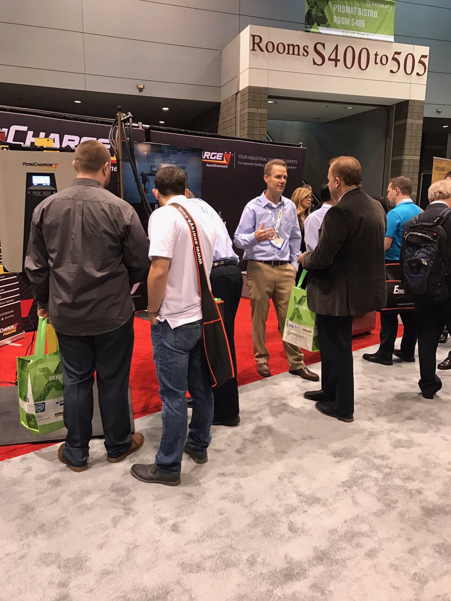 PosiCharge's tweet photo. First Day at the #ProMatShow. Come stop by booth #S361. https://t.co/PBvLJMltoK
#mhi #posicharge #aerovironment https://t.co/BNTU43E3Fd