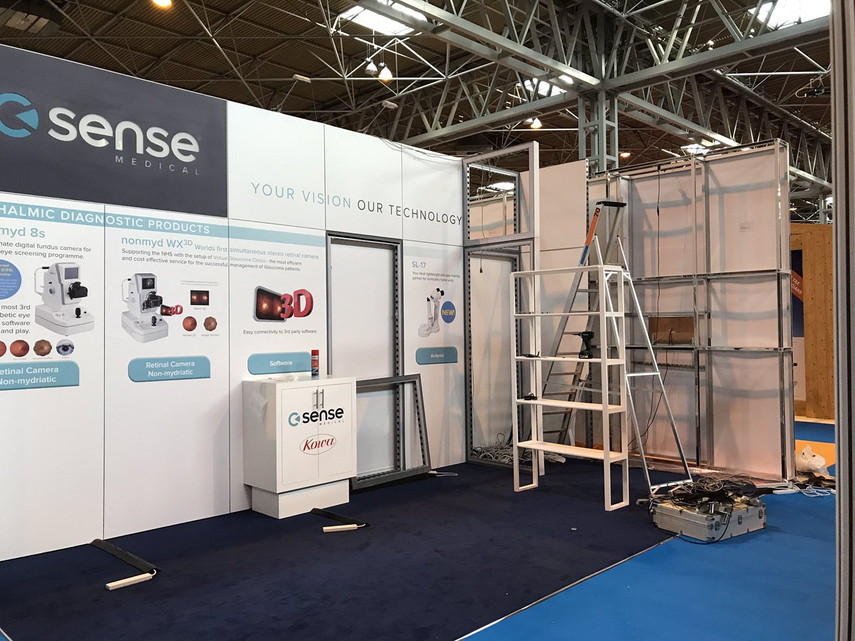 sensemedicaluk's tweet photo. Packing up ready for the next one(!) Thank you to everyone who visited us at Optrafair 2017! #Optrafair #sensemedical https://t.co/fGIhwF23aH