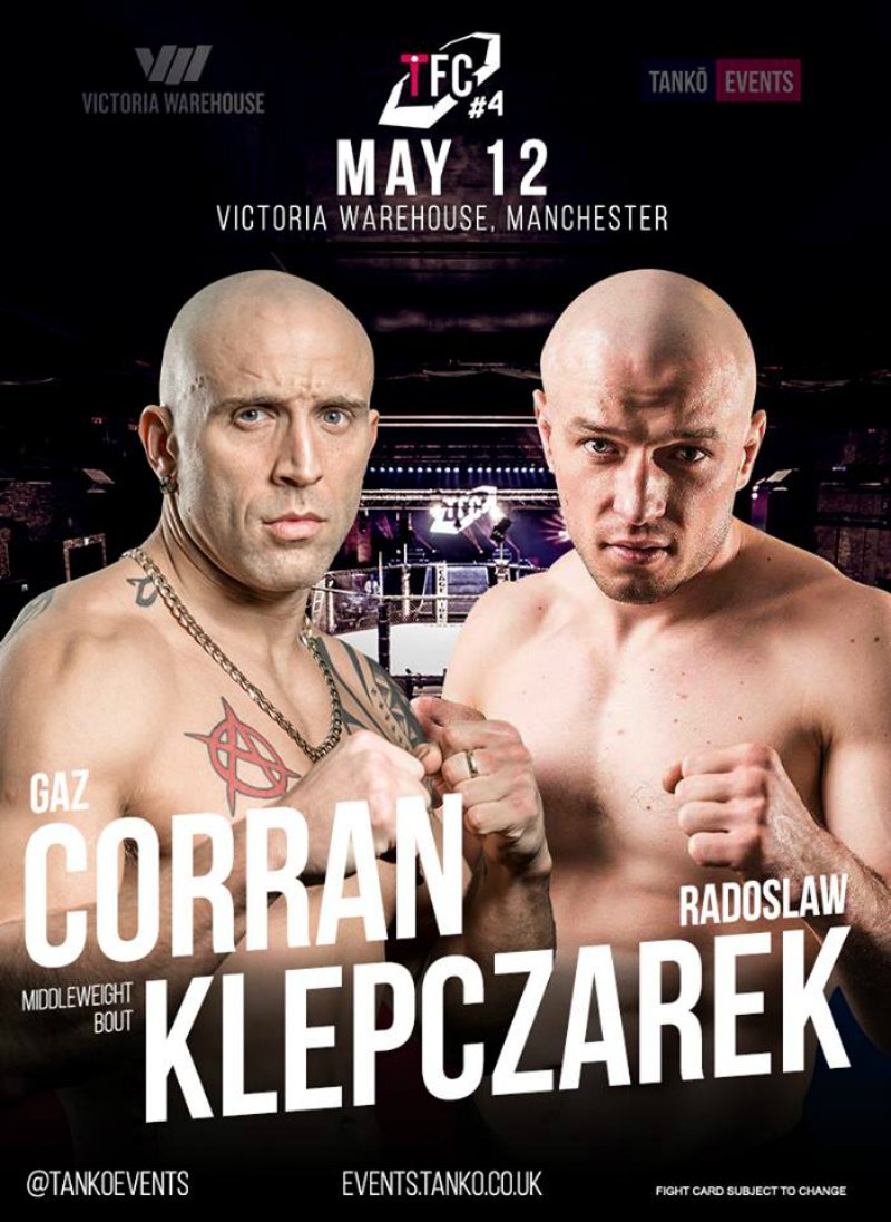 Gaz Corran vs. Radoslaw Klepczarek set for Tanko FC 4. thesprawlmma.com/eng-us/news/ga… #TFC4