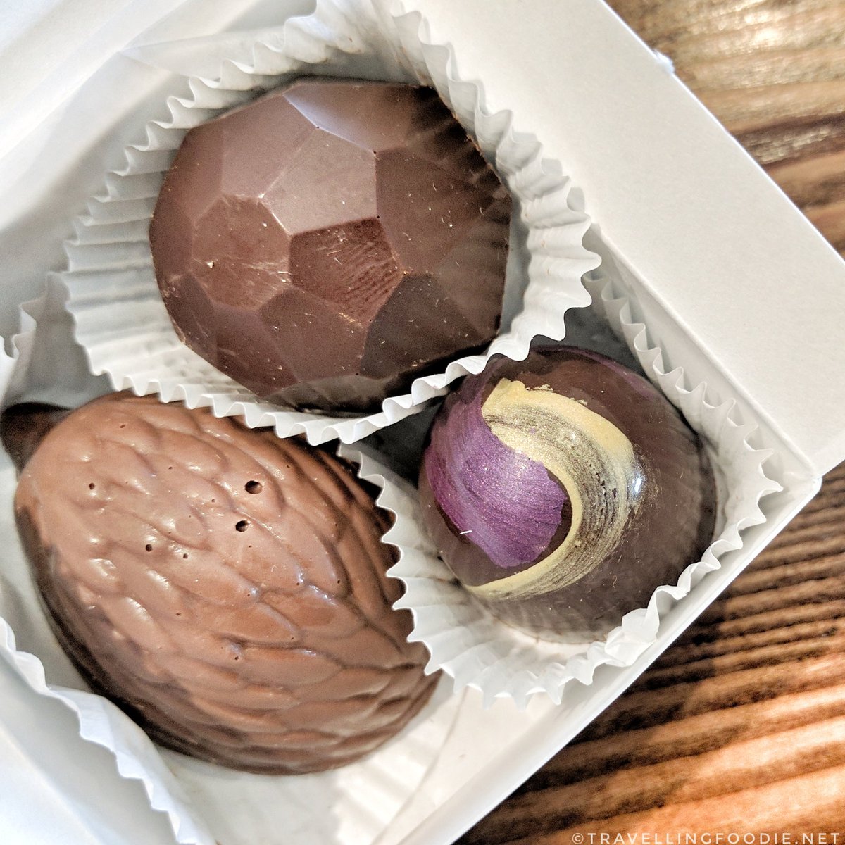 Savour Stratford Chocolate Trail: Chocolate Barr's Candies - icewine, lavender and hazelnut truffles