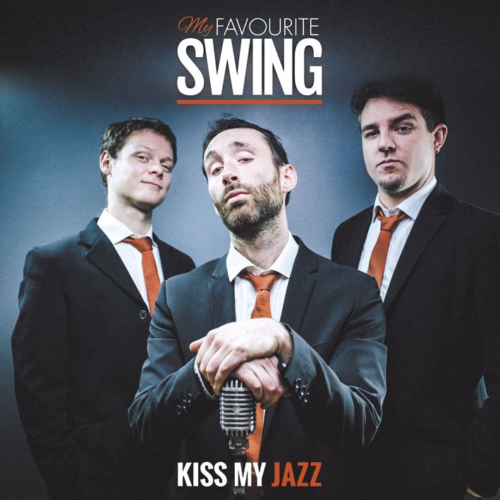 myfavouritswing's tweet photo. Notre nouvel album Kiss My Jazz, annoncé pour le 15 mai ! Petit cadeau, on vous laisse le visuel de la pochette... :) #jazz #swing #guitare https://t.co/XcVAhzelah