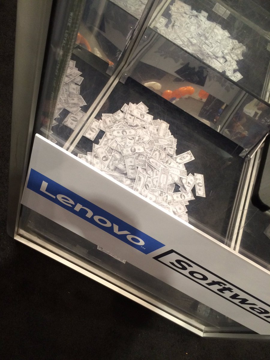 sabrajan's tweet image. Before ... during ... after!! Kickoff attendees, come learn about #LenovoSoftware for your chance in the money booth. #SoftwareBuzz