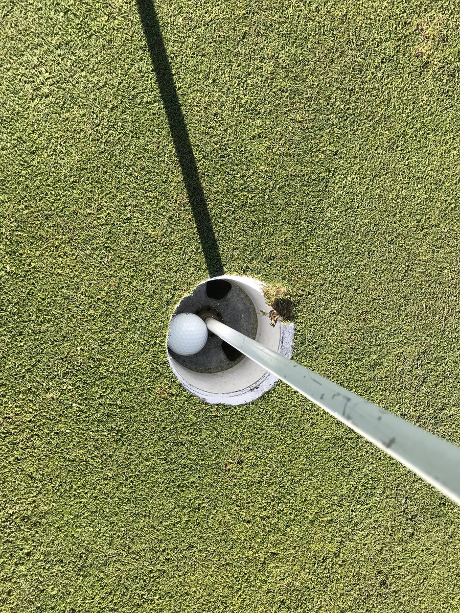 This is the par 4 11th hole at Olivas Park last Fri. after my 185-yard 4 iron took a direct route to the bottom of the cup!  #whereeaglesfly