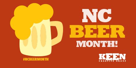 keen_creative's tweet photo. Guess what month it is? And we couldn't be more excited! #NCBeerMonth #MondayMotivation #NCBrews #CraftBeer #CraftFreedom #NC #Video https://t.co/577ET6OJhe