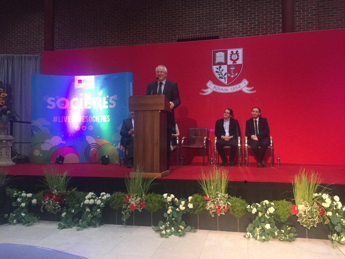 CITBusandEnt's tweet photo. Dr. Barry O'Connor speaking about @CITsocieties being a community and working together. #Societies #AwardsNight https://t.co/OgC2wHGWG2
