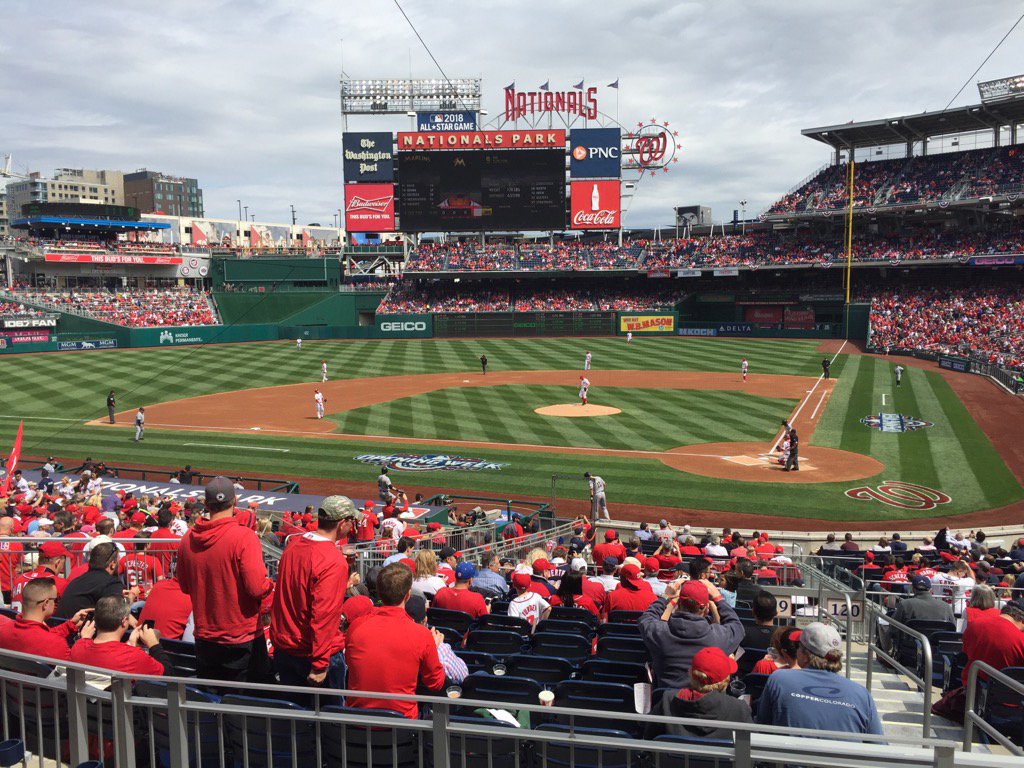 rick_osburn's tweet photo. @Nationals opening day. Got to love it. https://t.co/LZ8l8p3pJL