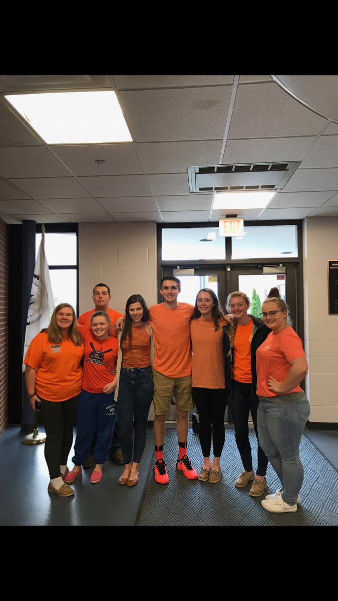 ajlay24's tweet photo. WV wearing orange for Abbey and our support for Boone County! #BooneStrong https://t.co/CON1VRgSnz