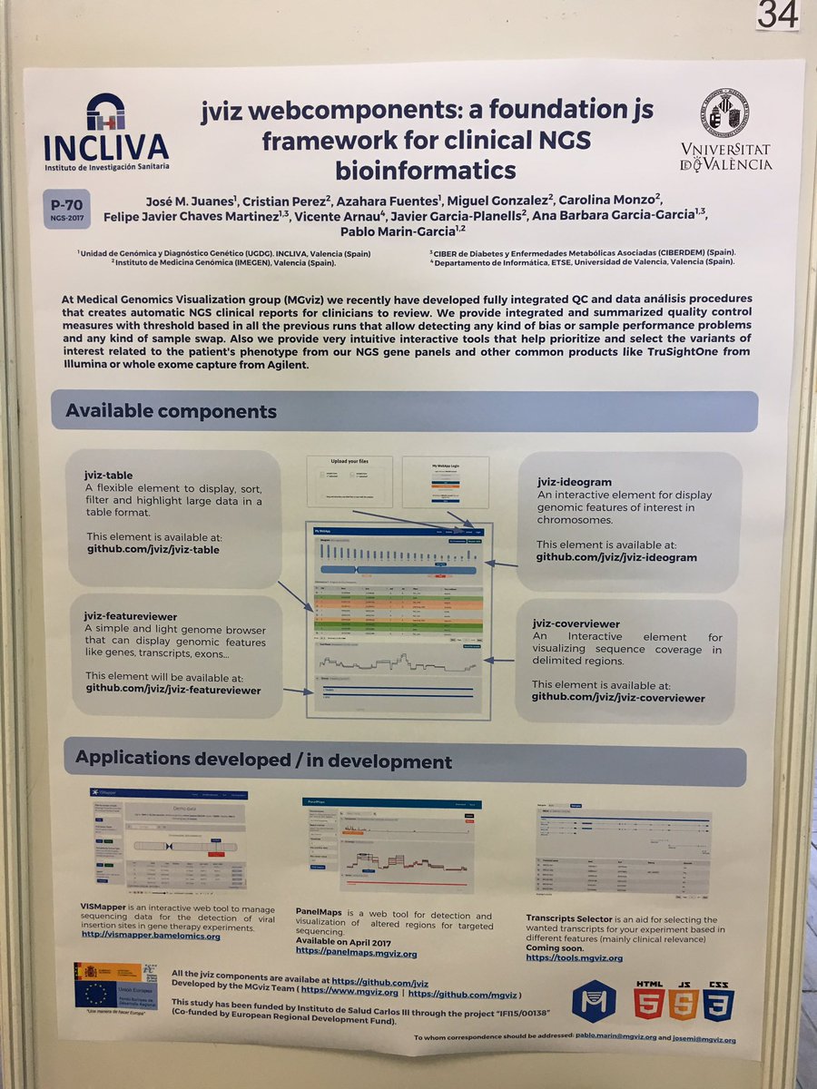 _aalexa_'s tweet photo. Nice to see more #NodeJS base #genomic &amp; #visualisation solution at #NGS17 by Jose &amp; @harpactocrates https://t.co/GVhYm7tsfF #JS #jviz https://t.co/W6HTA0E3Qs