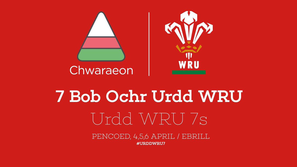 Pob lwc i bawb sy'n cystadlu yn #urddwru7 wthnos 'ma. Edrych 'mlaen am adroddiadau tra bo' ni 'ma yn Hong Kong. <a href="/WelshRugbyUnion/">Welsh Rugby Union 🏴󠁧󠁢󠁷󠁬󠁳󠁿</a> <a href="/Urdd/">Urdd Gobaith Cymru</a>