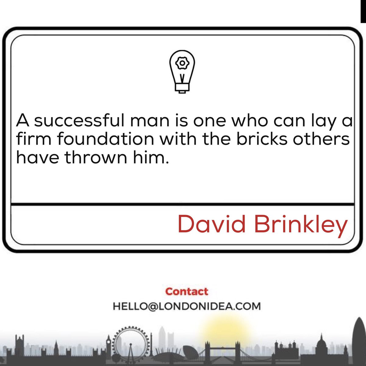 LondonIdea's tweet photo. Motivation on a Monday #quote #build #knockbacks #haters #crowdfunding #business #quote #london #londonidea https://t.co/3214ALSoIl
