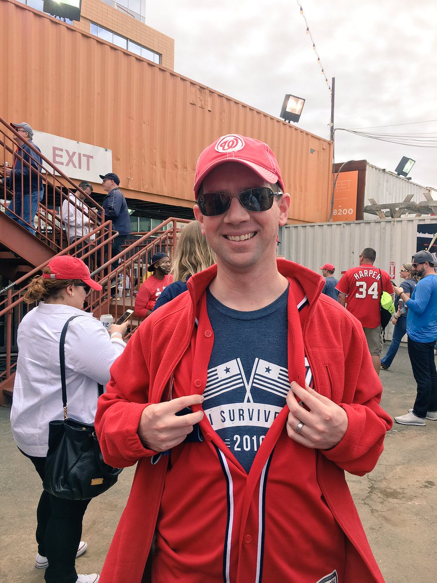 FamousDC's tweet photo. SPOTTED: @jeremyart proving he's THE coolest person at #OpeningDay with #FamousDC and @Nationals. https://t.co/mhzoAol8vV