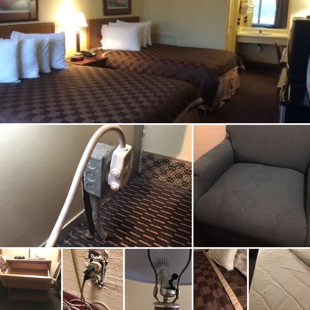 djohnson1319's tweet photo. Aweful experience with Budget Inn Columbus this past weekend! Booked through @Expedia online. Pics say enough. https://t.co/WOFQk7Z1fG