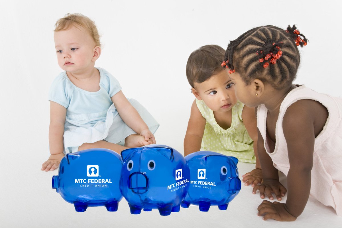 MTCFCU's tweet image. #TipsForNewParents Get your child excited about savings with an @MTCFCU piggy bank with a #KirbyKangaroo account! #CUYouthMonth