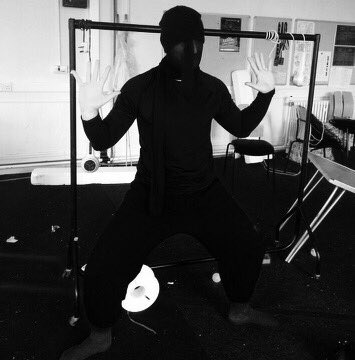 TomosPeg's tweet image. It's tech week for the crew of @ArgoWales. The caves of the earthborn dead are in position, and we're going dark on stage: