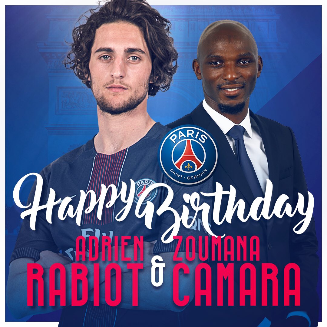 Happy Birthday Adrien Rabiot & Zoumana Camara. 