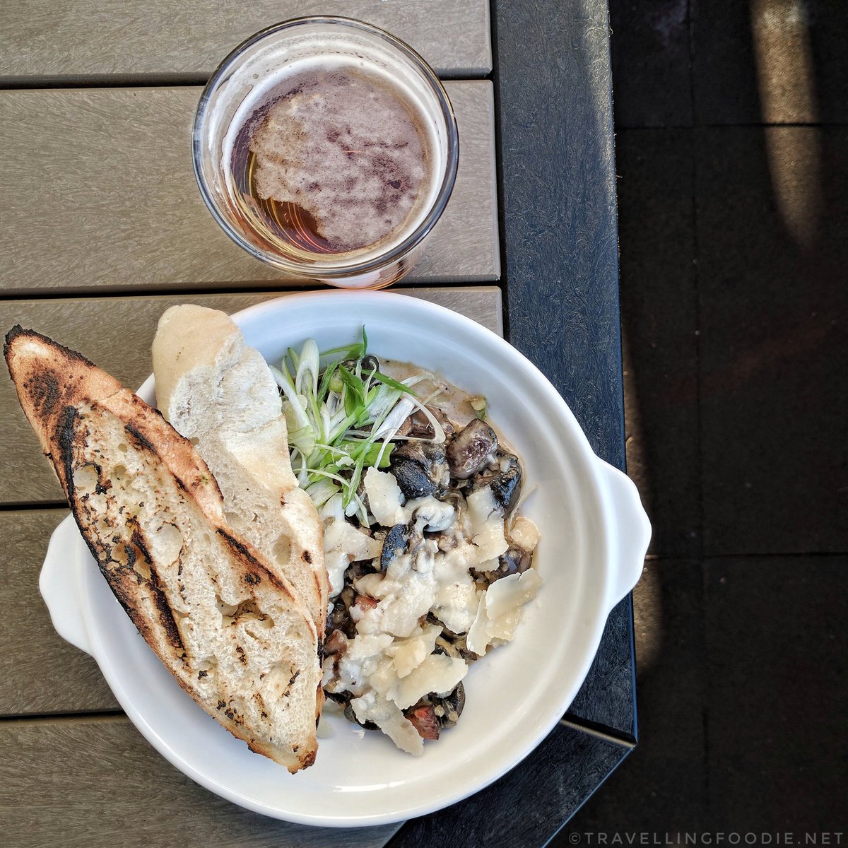 Savour Stratford Bacon & Ale Trail: The Hub at 27 Marketplace - Escargot Fricassee and Leffe Blonde Abbey