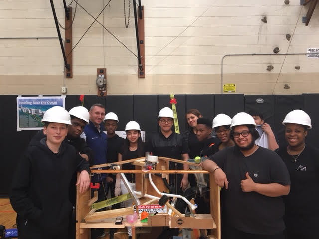 StructureTone's tweet photo. A great effort by students from @PeekskillCSD Iron Devils &amp; our own Keith Lodge who built a 'construction site exhibit' @EngineeringExpo https://t.co/eaHTPubO4H