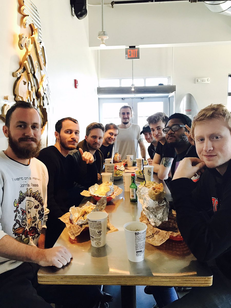 Makariband's tweet photo. Thanks for hooking us up @ChipotleTweets #tourfuel #makari #wvnder https://t.co/U88KIruyJG