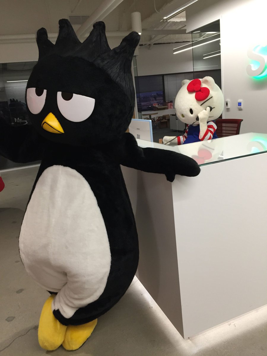 sanrio's tweet image. Today is #DontGoToWorkUnlessItsFunDay! Work days at #SanrioHQ are always fun! #HappyMonday