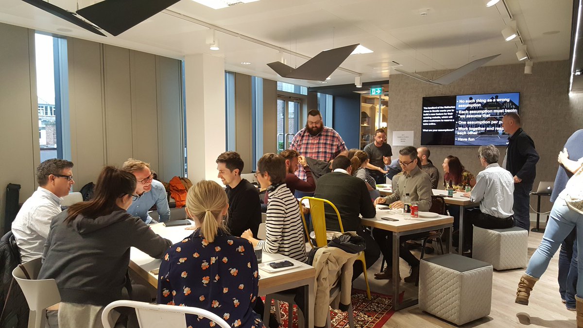 mandogroup's tweet image. Team task: &apos;what are your assumptions?&apos; #NUXUK #assumptionmapping