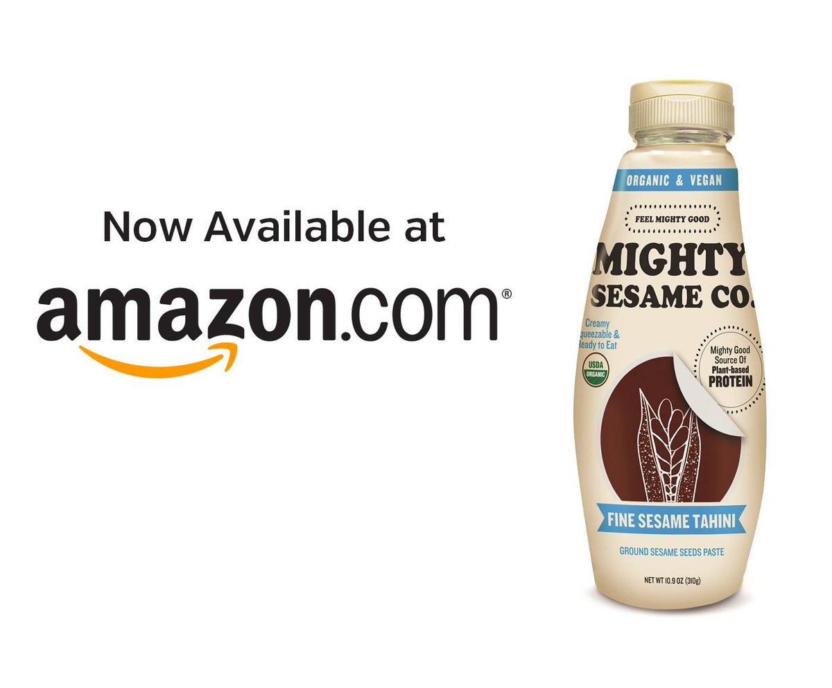 Avid online shopper? Mighty Sesame is now available on Amazon.
Enjoy the many health benefits tahini has to offer!  
ow.ly/HrHS30awiv1