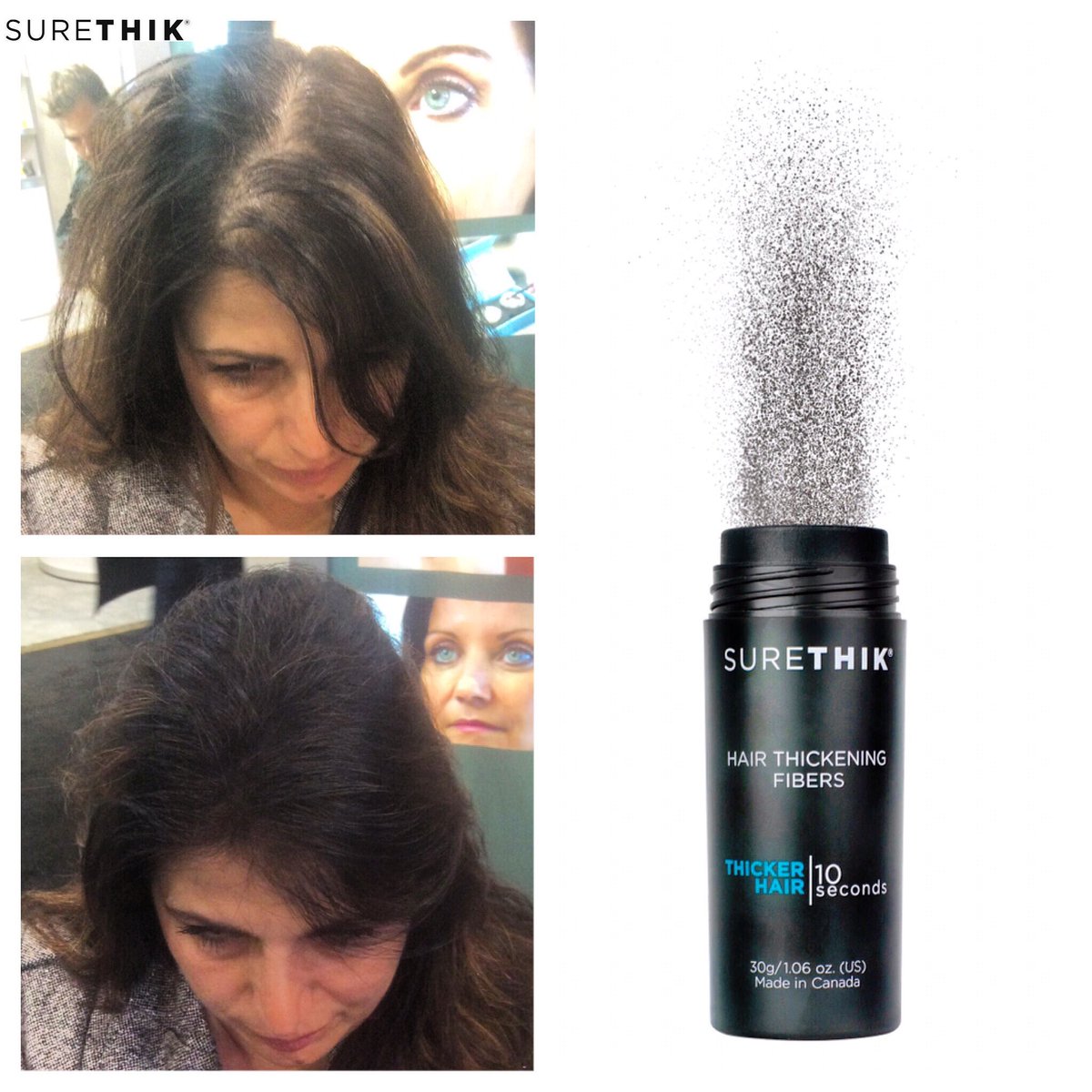 SureThik's tweet photo. A perfect b4 &amp; after shot from the Toronto ABA!https://t.co/Hsk6lsVoN2 #hairfibers #aba2017 #abatoronto @abacanada https://t.co/nXzxhEFhJz