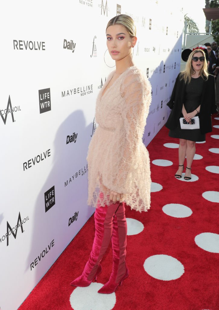 Hailey Surprisingly Captivated Hailey Baldwin Nude Dress