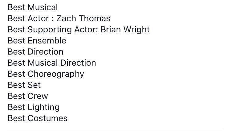 peshtheatre's tweet photo. Congrats cast and crew of In the Heights for sweeping the DSM awards with 11 nominations, a Plano East record! #dsmhsmta17 #PlanoEastHS https://t.co/9isuQCwowR