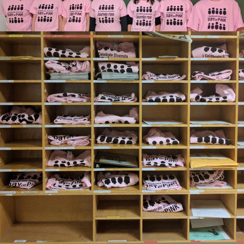 GSA@LHA is getting ready for International Day of Pink - April 12th wear pink to show your support for our LGBTQ2 community <a href="/lhaemsb/">LaurenHill Academy</a>