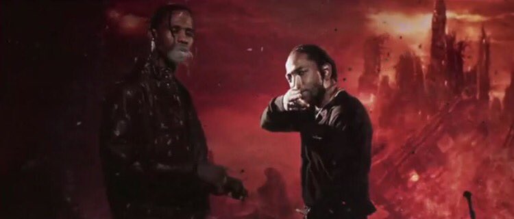 RodeoTheAlbum's tweet photo. Travis Scott x Kendrick Lamar #goosebumps https://t.co/rHPqoVtGZ0