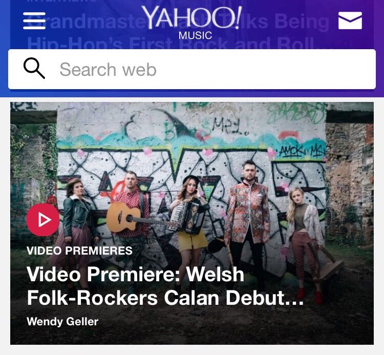 Fideo gerdd <a href="/CalanFolk/">CALAN</a> yn cael sylw gan <a href="/YahooMusic/">Yahoo Music</a> heddi. 

yahoo.com/music/video-pr…