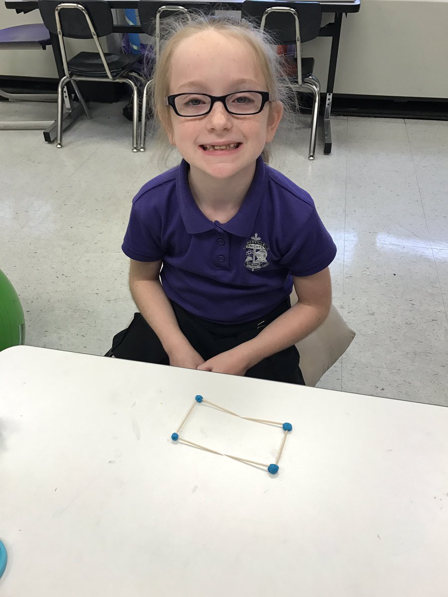 MrsTroxclair's tweet image. The kids loved using play doh and toothpicks to show sides and vertices of 2D shapes #msaproud #funinfirst
