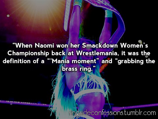 MikeBurmy's tweet photo. My final thoughts on @NaomiWWE's hometown #UltimateGlow last night at #Wrestlemania #YouDeserveIt #FeelTheGlow https://t.co/4Xrl7aE15E https://t.co/r7Dk66ddHC