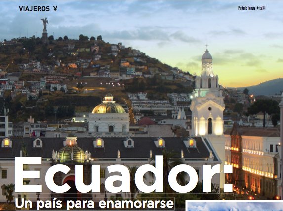 PlayboyVzla's tweet photo. #Viajeros Ecuador un país para enamorarse Por: @Vkat18 https://t.co/OCr8KPHp4L