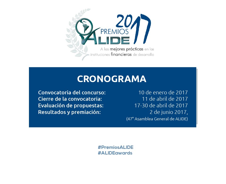 CFN_ECUADOR's tweet photo. Quedan pocos días para el cierre de postulaciones #PremiosALIDE, para instituciones financieras de desarrollo ►https://t.co/VusNTi6U77 https://t.co/x3PwoQzAdZ
