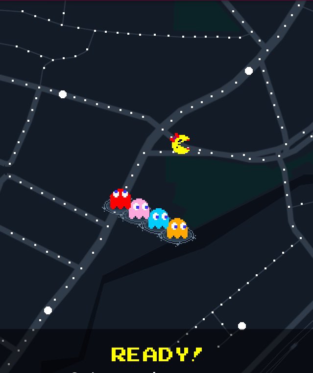 HopHideout's tweet photo. When you play ms. pac-man instead of doing work 😂 #MsPacMaps https://t.co/IRkHkbXg4n