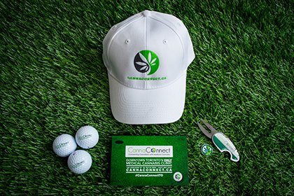 Hit the Green! Look out for our Caddies in the Toronto downtown core starting tomorrow. You might score some golf gear. #CannaConnectTO