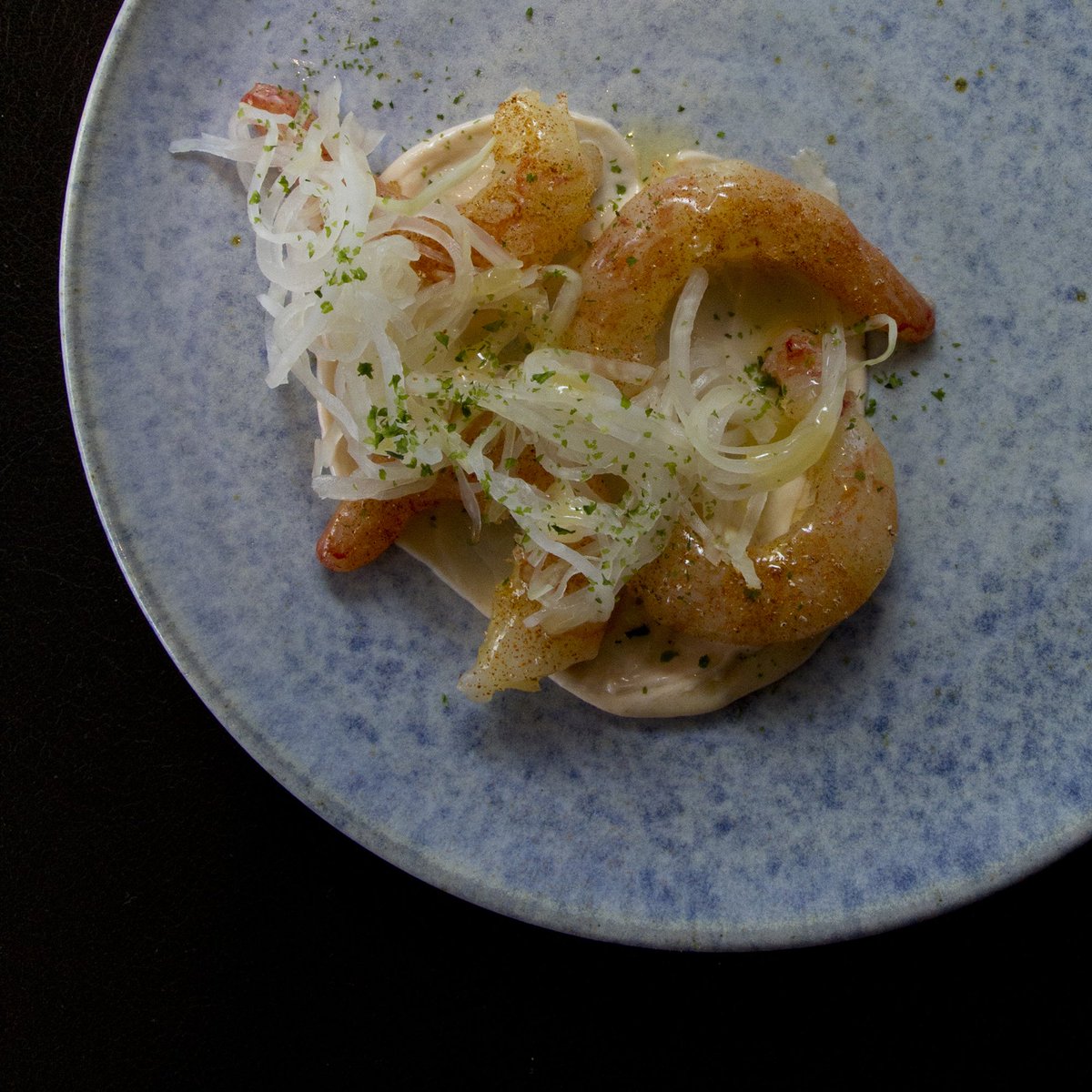 momofuku's tweet photo. now on shōtō’s counter: chef jed swaps in side stripe shrimp in place of the little brown ones usually found in potted shrimp. https://t.co/X568ztt6l2
