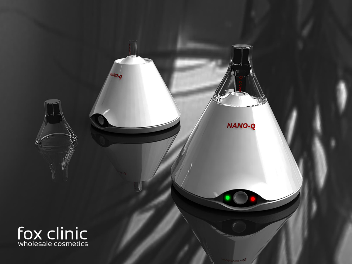 foxpharma_'s tweet image. The solution inside the Nano-q is transformed into nano-sized particles to enable more to get to the skin cells #nanoq #nanoparticles