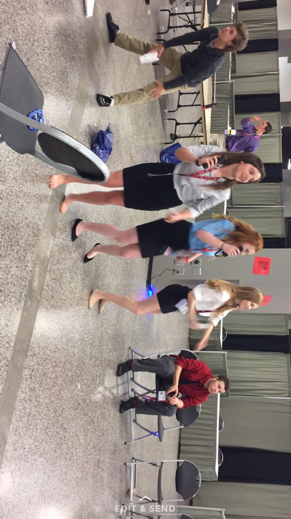 farmingtonFBLA's tweet photo. Our SLC members are getting down to Brittany spears!! #moslc https://t.co/F6BSSIeQVS