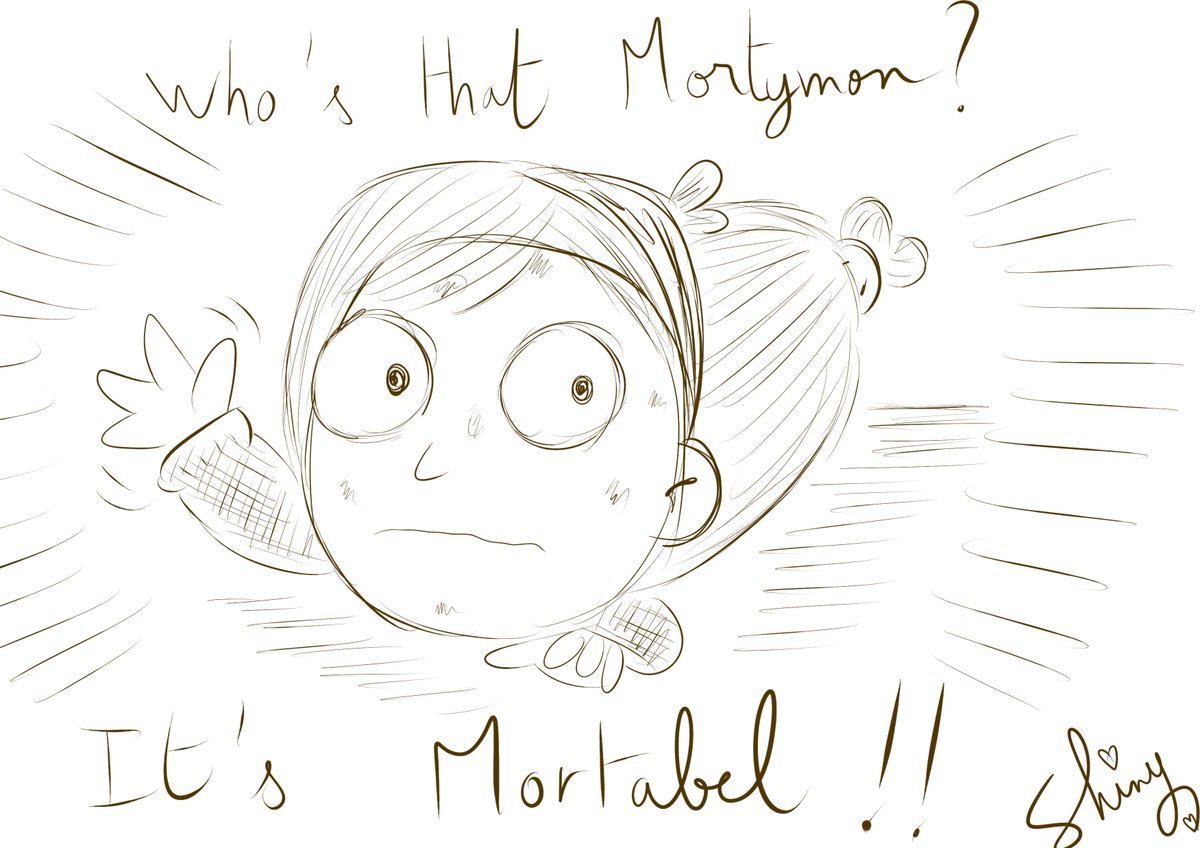 ShinyMoro's tweet photo. @_AlexHirsch Its your fault !! #Mortabel #morty #mabel #mortadella https://t.co/L7AXU6c0PC