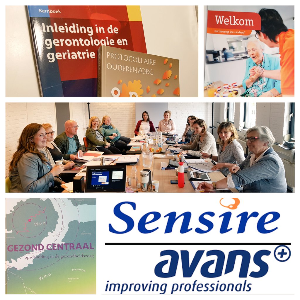 SaskiaDanen's tweet photo. De kop is eraf! Eerste twee dagen Ouderenzorg id eerste lijn zit erop. Enthousiaste &amp; leergierige #wijkverpleegkundigen @Sensire @AvansPlus https://t.co/I1nnZ6825X