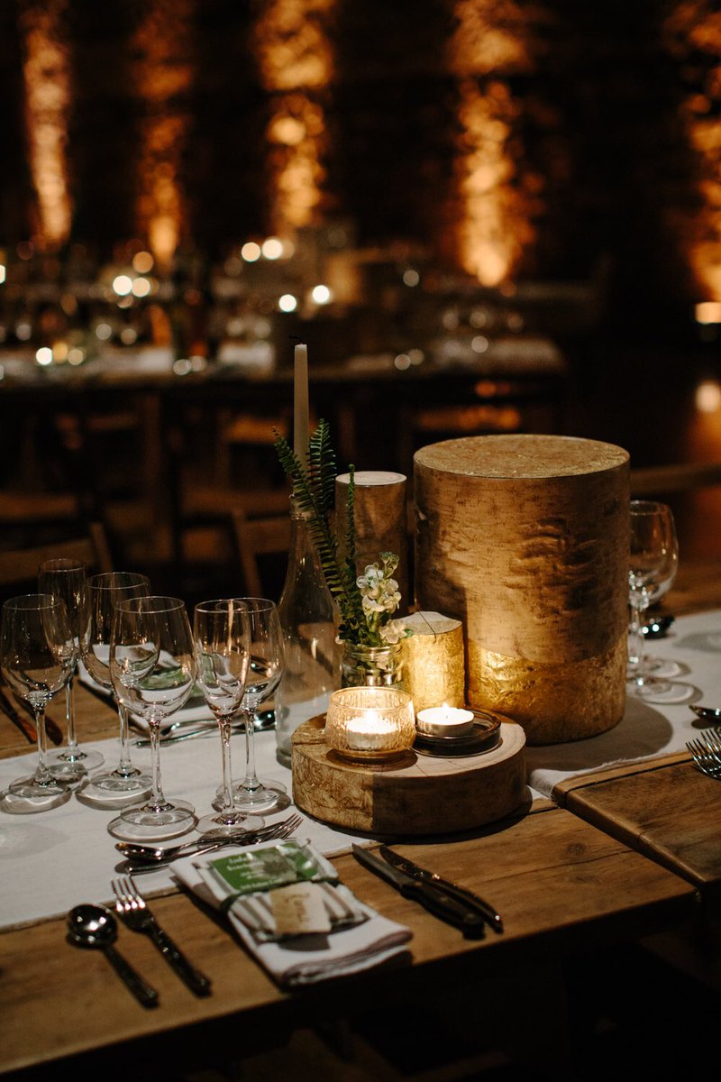 Rustic table centres <a href="/Kinkell_Byre/">Kinkell Byre</a> last year #weddingdecor #weddings