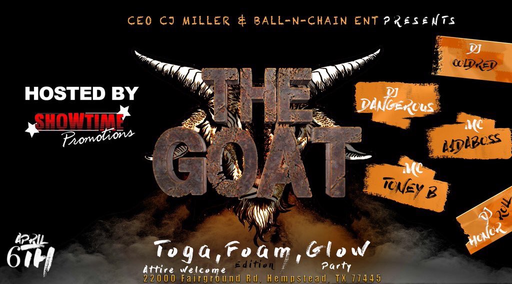 Tempted_Rod's tweet photo. @ShowTimePromo17 invades #pvgoat this thursday presales almost sold out https://t.co/Ocp4J8WUo6