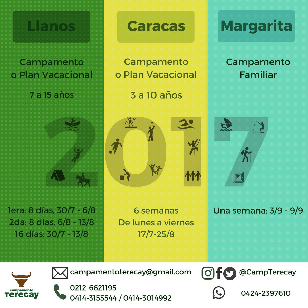 CampTerecay's tweet photo. En @CampTerecay ¡¡YA TENEMOS FECHAS!! Recién salidas del horno ¿te las vas a perder?  #Temporada2017 ¡Allá vamos! https://t.co/ee1aGRnnVM