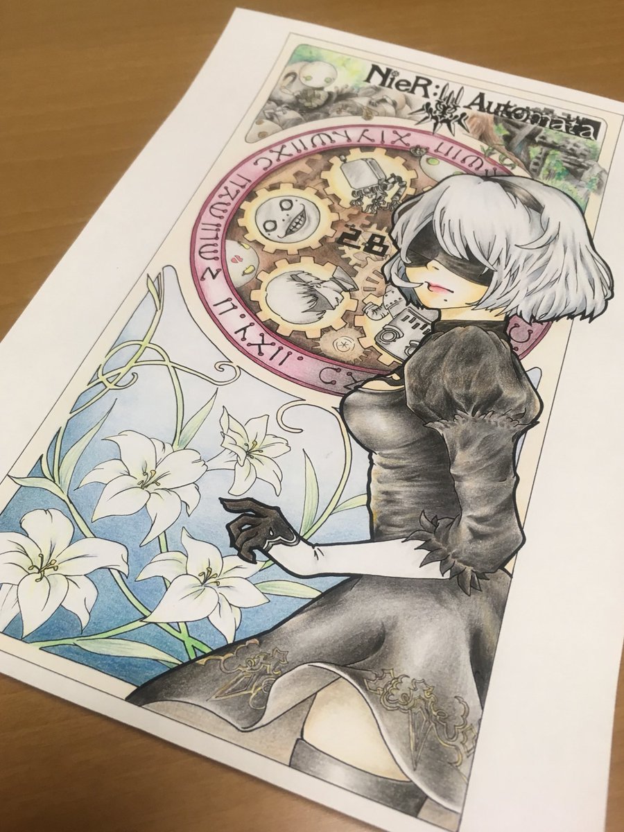 mocogoji's tweet photo. 2B、みんな、尊いです(*´-`)
次は誰にしようかな。
#2B #ニーア #ニーアオートマタ #nierautomata #ミュシャ風 #色鉛筆 https://t.co/VA5lFWFjbe