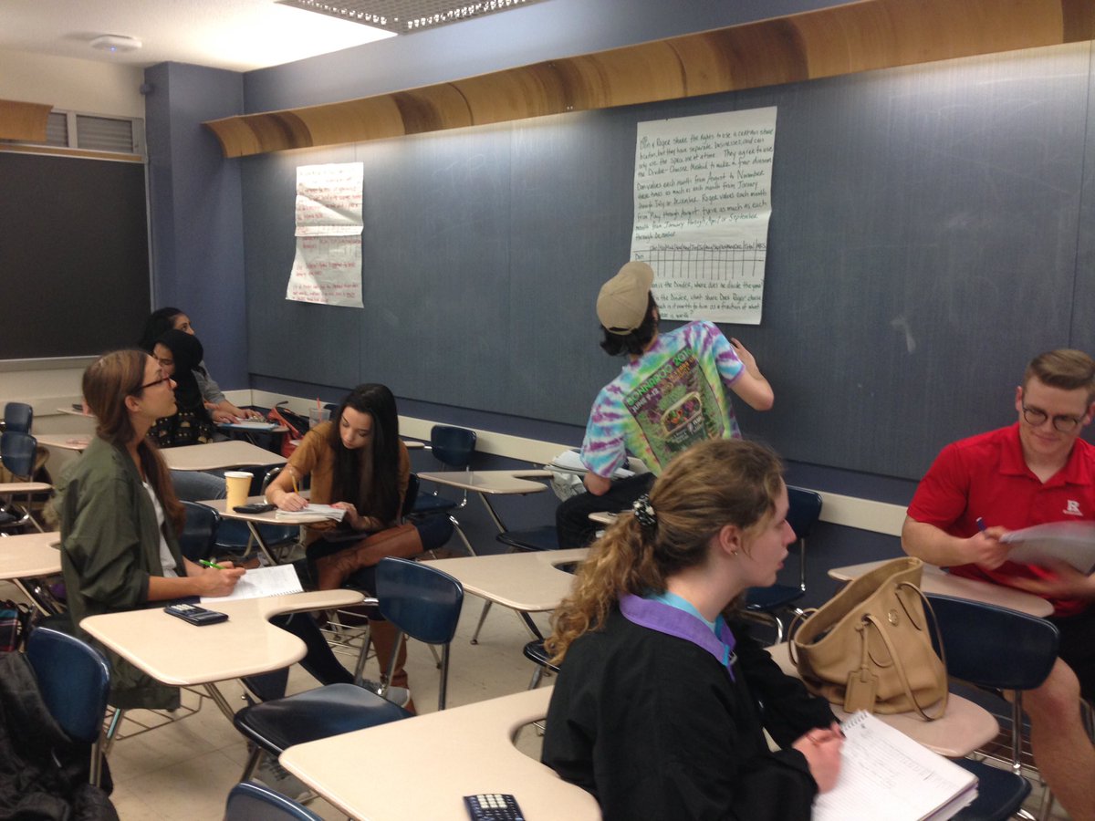 ariascec's tweet photo. Gallery walk review for Exam 2 #mathforliberalarts #apportionment #fairdivision @RUSchedSpace @kerrigan_john @rutgerscmsce https://t.co/P1hqKo9Vkh