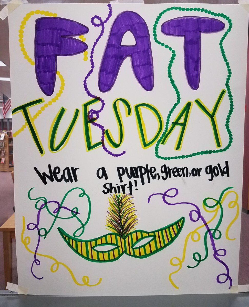 basnmw's tweet photo. StuCo elections this week! Tuesday's theme is Mardi Gras. Must wear uniform bottoms. #PHSbe100 #RebelswithAcause https://t.co/k518nXFo9c